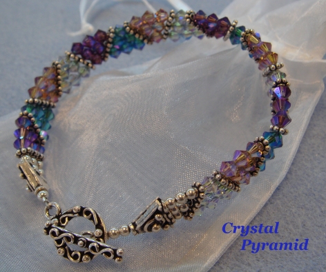 Crystal Pyramid Bracelet