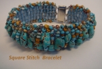 Square Stitch Bracelet Box Art